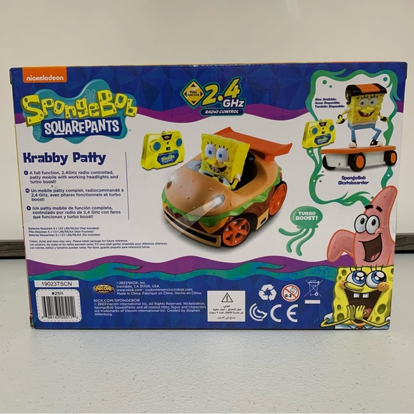 Nickelodeon Spongebob SquarePants Remote Control Car-NIB - Picture 3 of 9